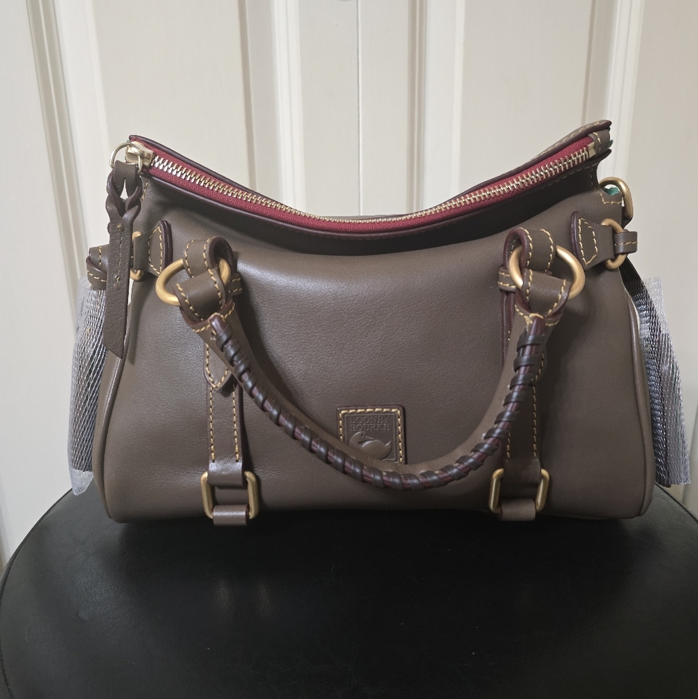 New Dooney Florentine Mini Satchel - Color: Elephant - Picture 2 of 15